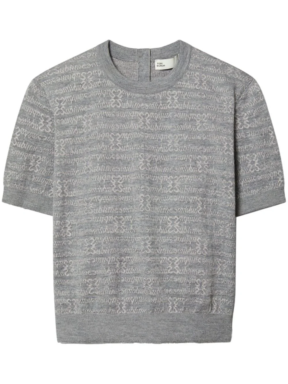 TORY BURCH Sublime Wool Mockneck Short Sleeve‎ Sweater
